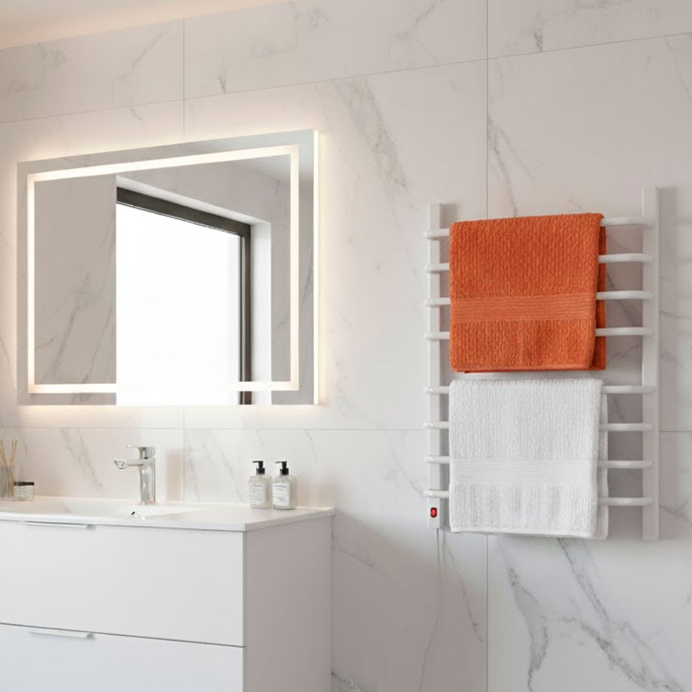 Toalheiro Termico para 2 Toalhas 220V Fio Esquerdo Branco Flape 46415_0